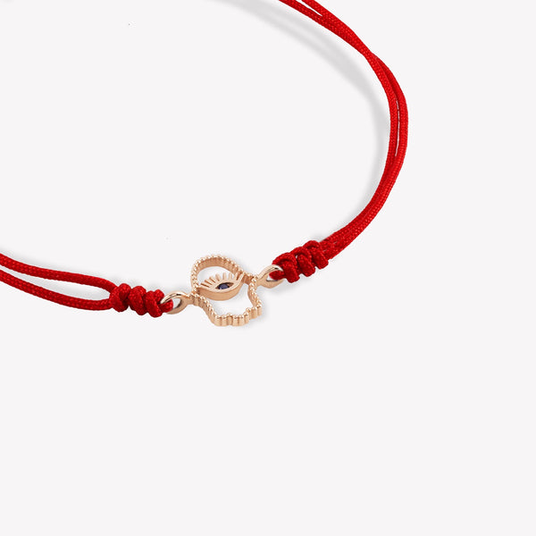 Hamsa İpli Bilezik