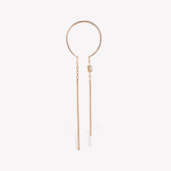 Azura Invisible Mini Sallantılı Küpe