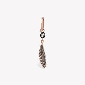 Raven Feather Halka Küpe