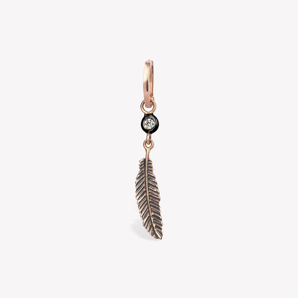 Raven Feather Halka Küpe