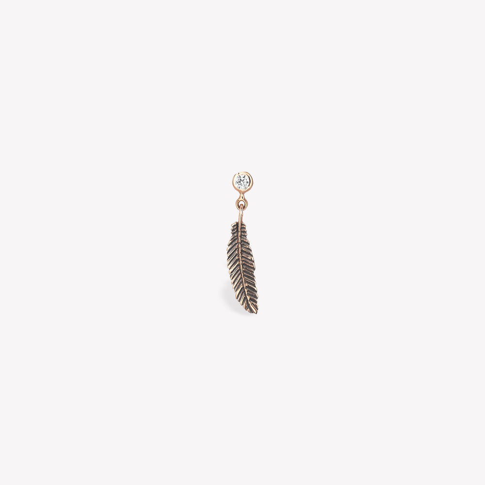 Raven Feather Sallantılı Küpe