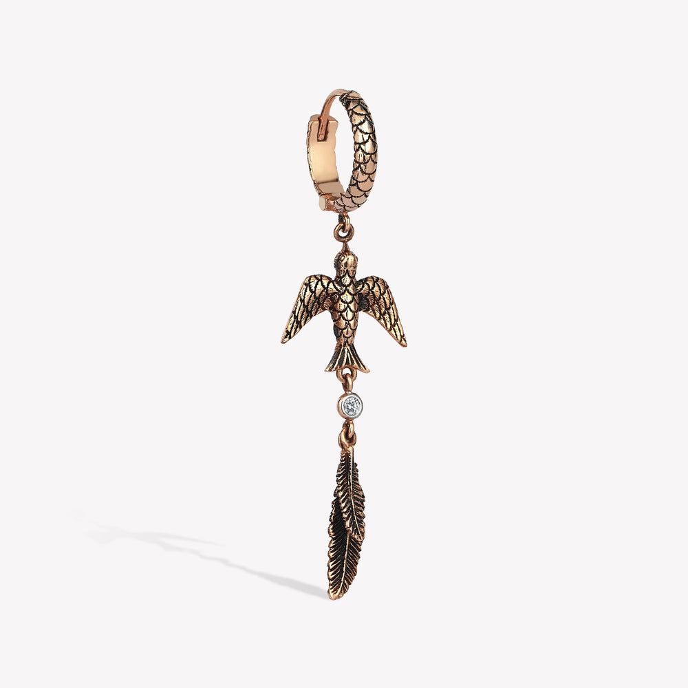 Sparrow Feather Sallantılı Küpe