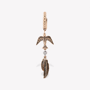 Sparrow Feather Sallantılı Küpe