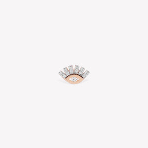 Shimmery Evil Eye Mini Sabit Küpe