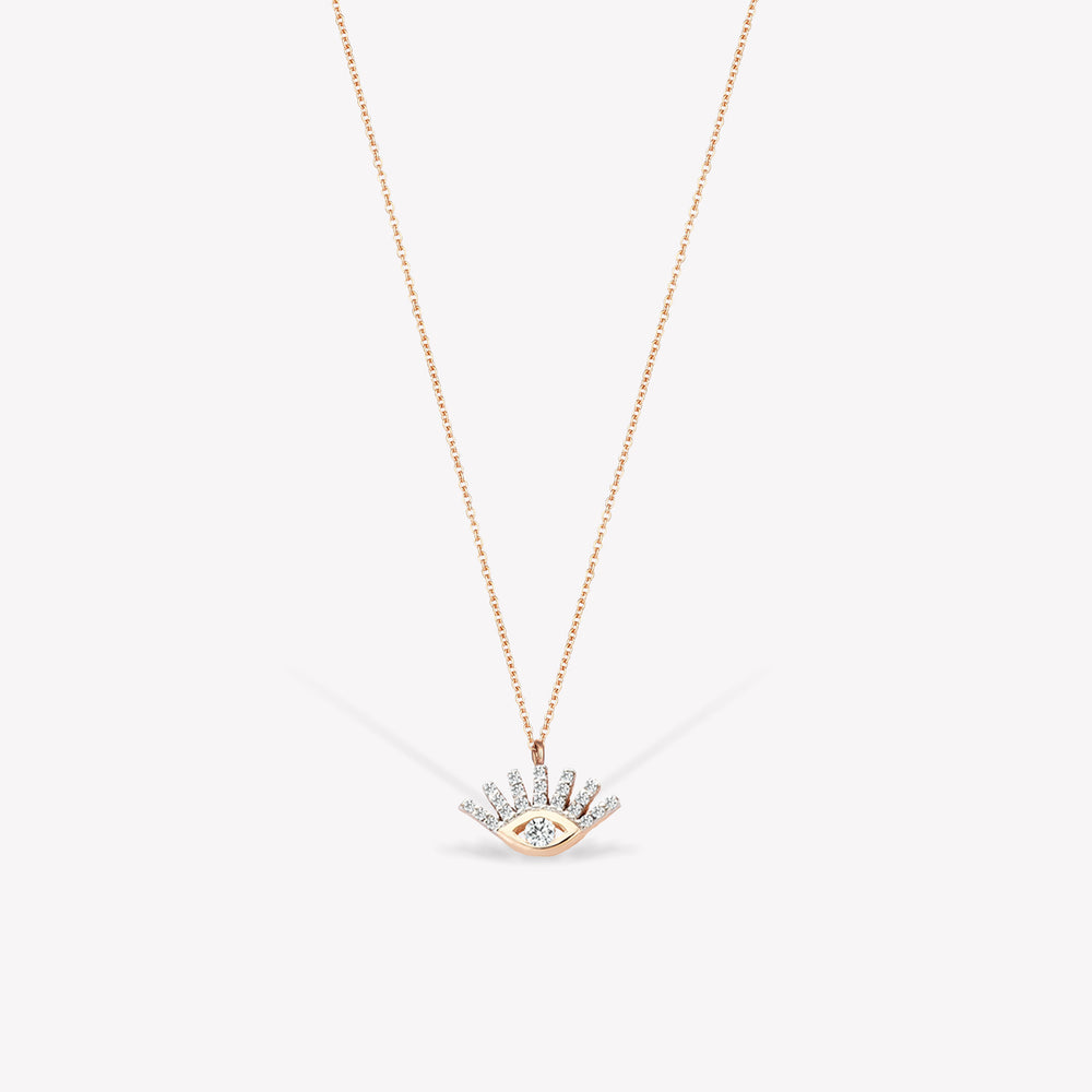 Shimmery Evil Eye Mini Zincir Kolye