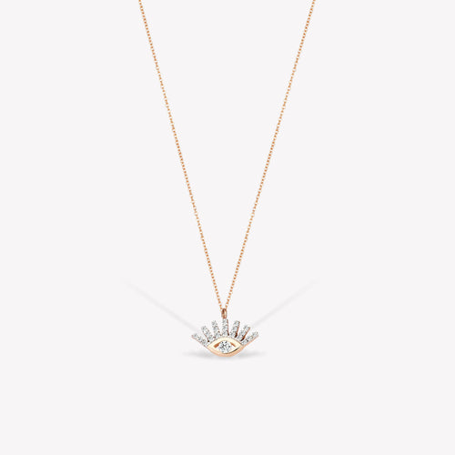 Shimmery Evil Eye Mini Zincir Kolye