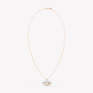 Shimmery Evil Eye Mini Zincir Kolye