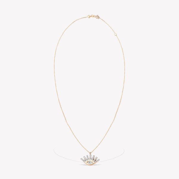 Shimmery Evil Eye Mini Zincir Kolye
