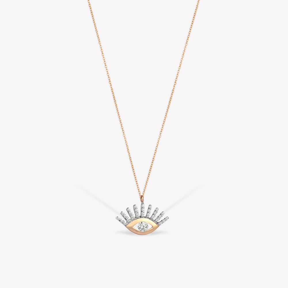 Shimmery Evil Eye Maxi Zincir Kolye