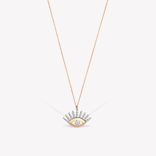 Shimmery Evil Eye Maxi Zincir Kolye