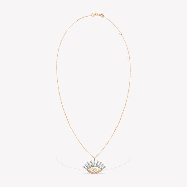 Shimmery Evil Eye Maxi Zincir Kolye