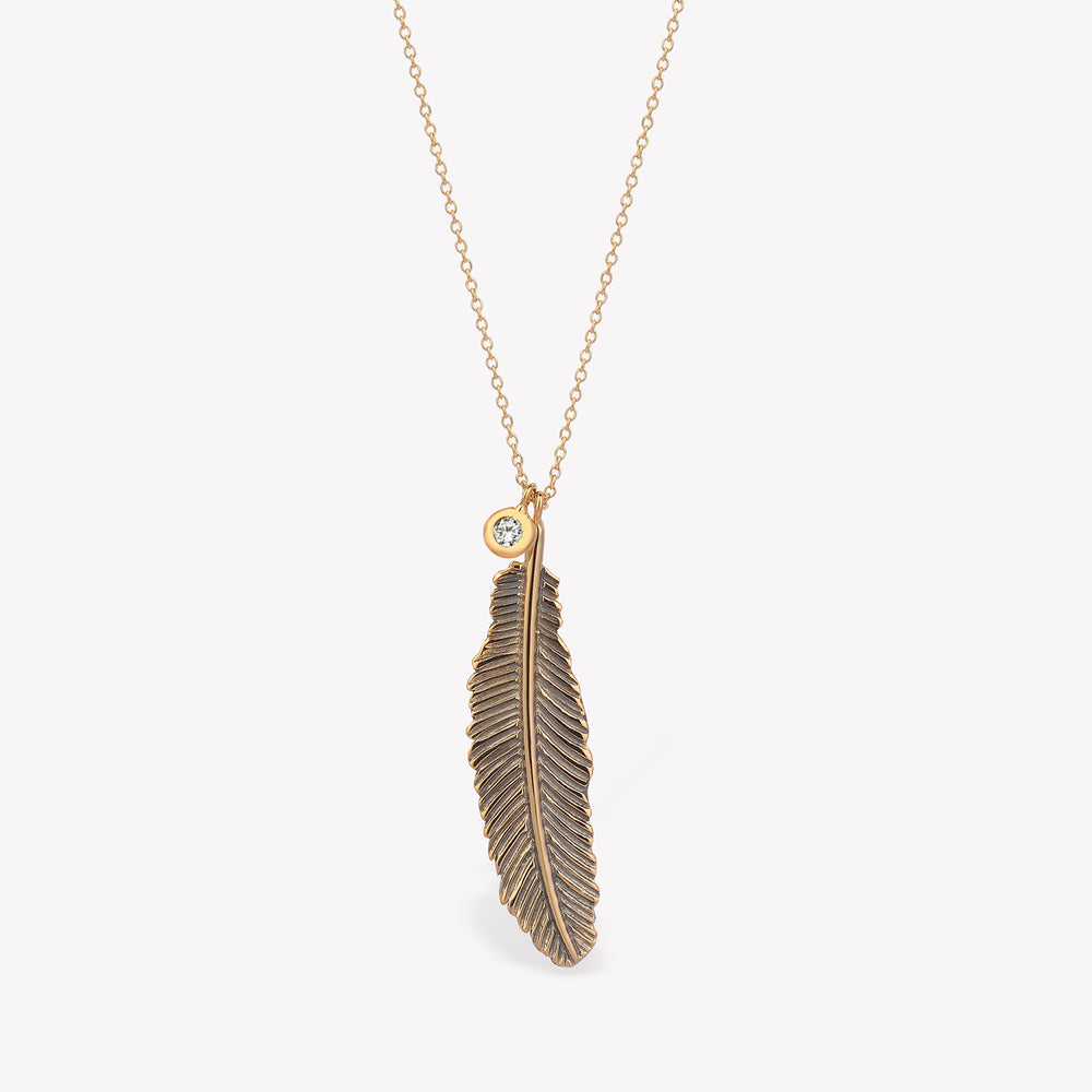 Raven Feather Maxi Zincir Kolye