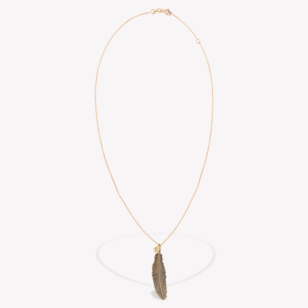 Raven Feather Maxi Zincir Kolye