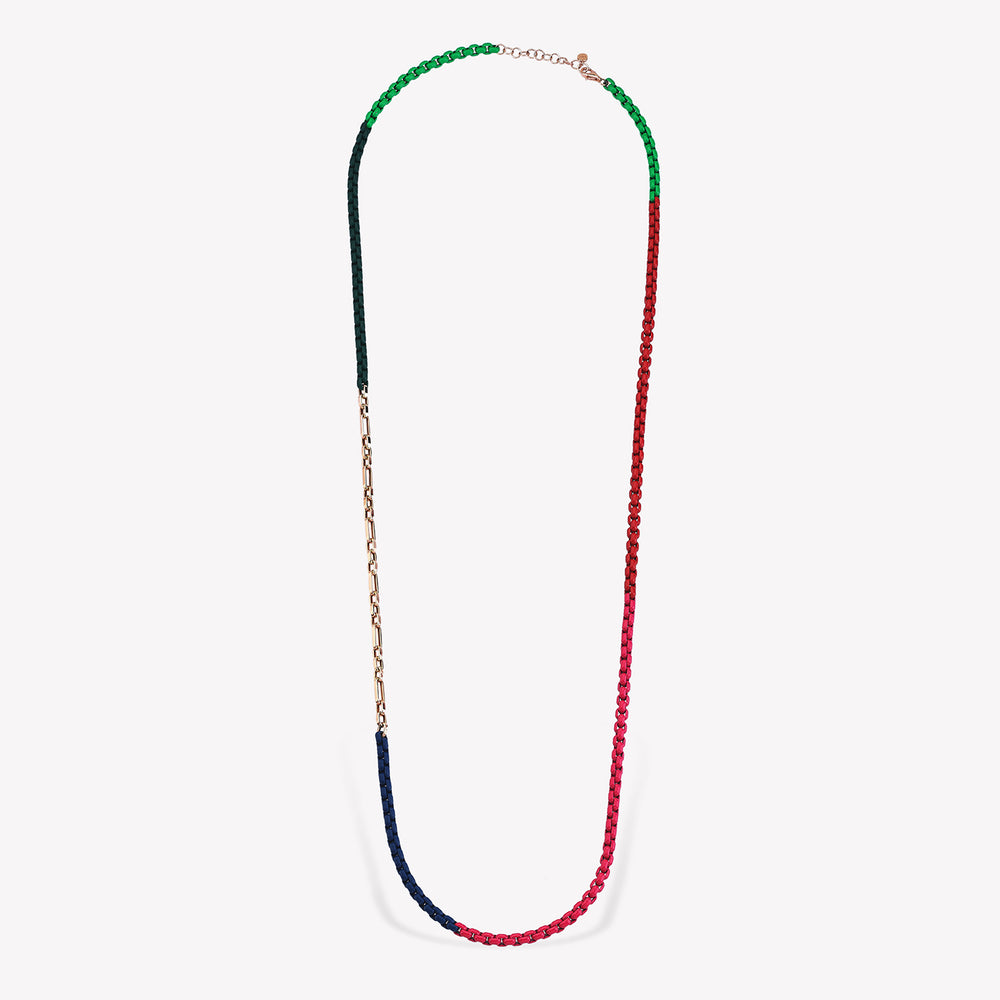 Party Chain Multicolor Detaylı Zincir Kolye