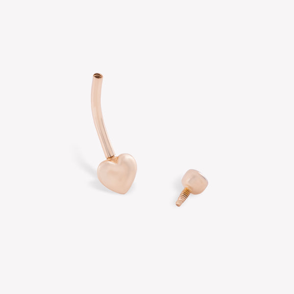 Shimmery Heart Göbek Piercing