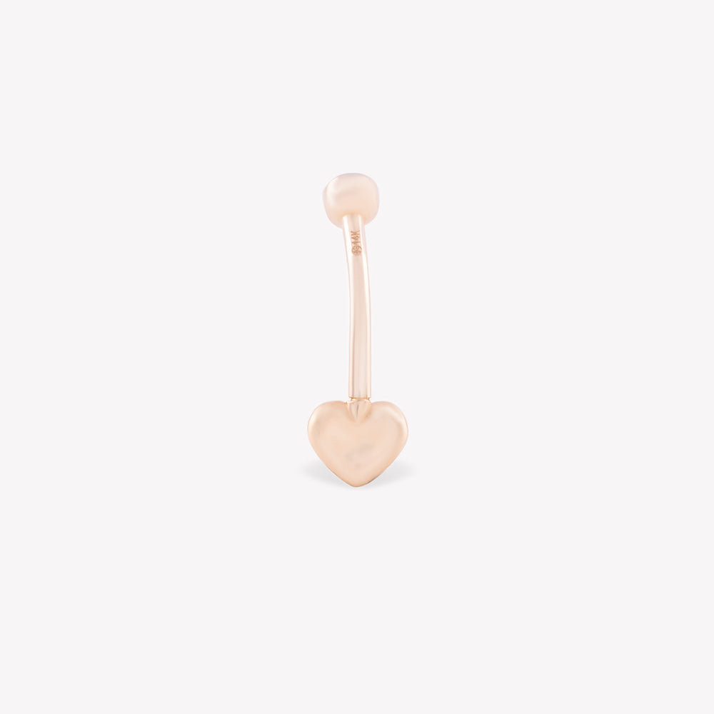 Shimmery Heart Göbek Piercing