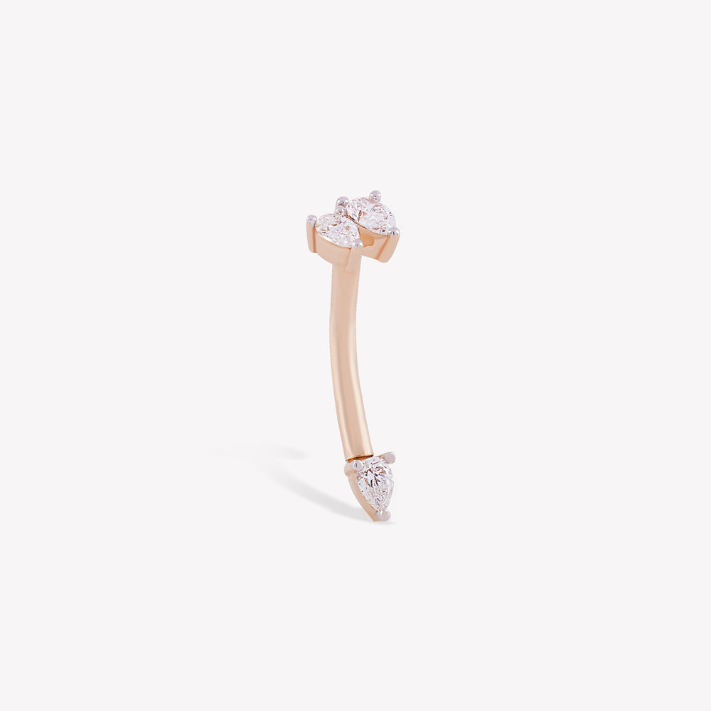 Pear Drop Göbek Piercing