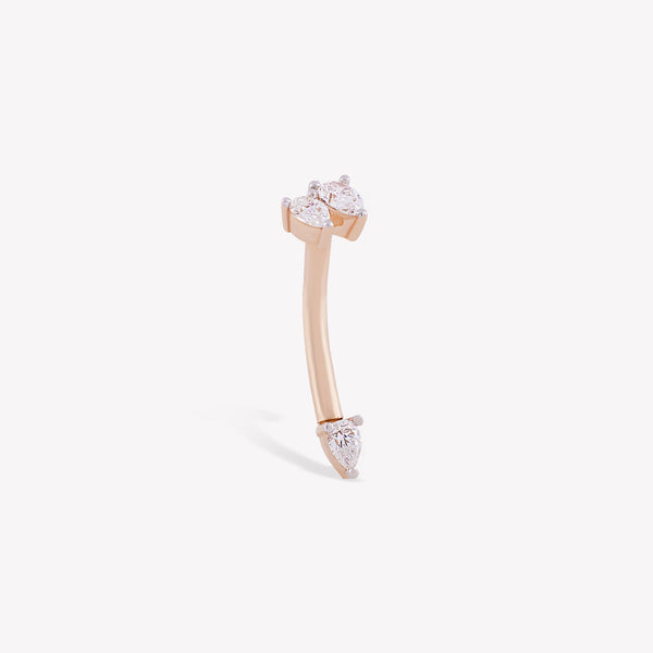 Pear Drop Göbek Piercing