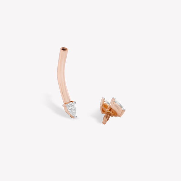 Pear Drop Göbek Piercing