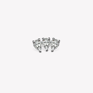 Trio Teardrop Sabit Piercing
