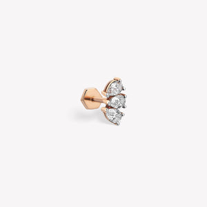 Trio Teardrop Sabit Piercing