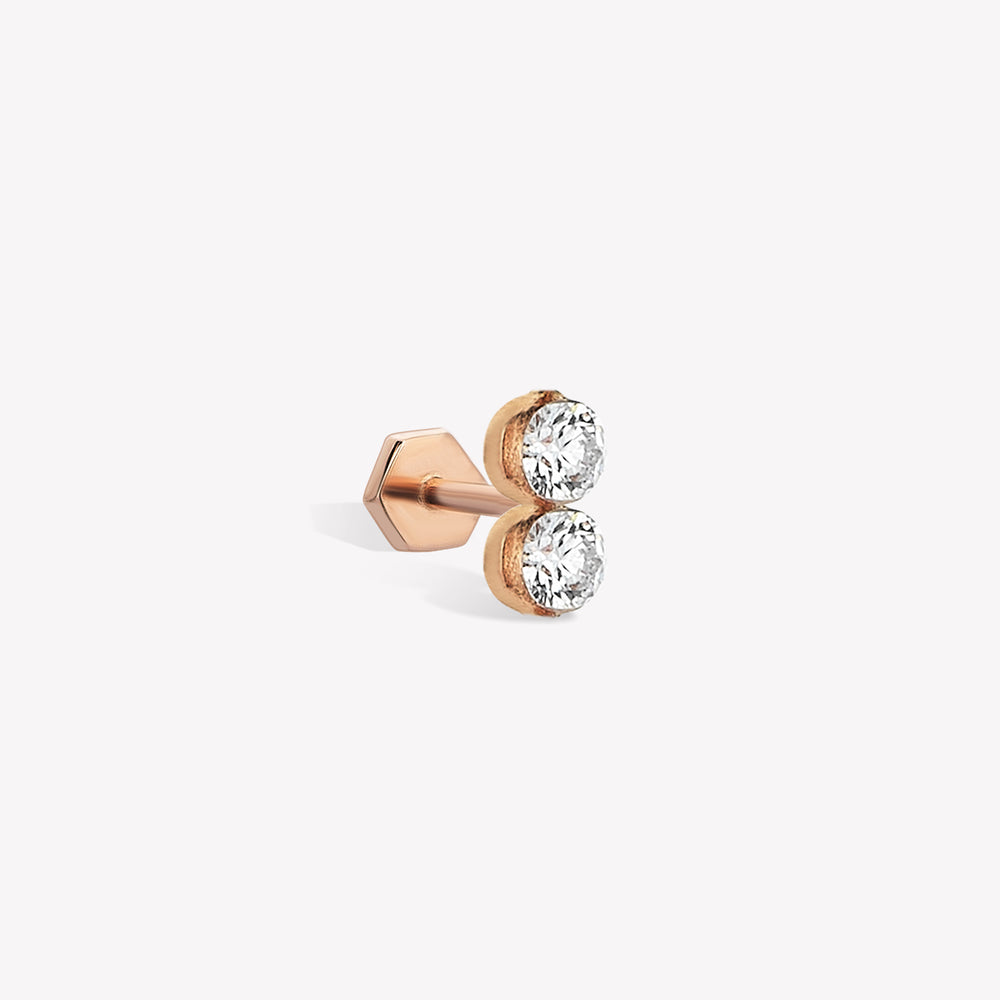 Duo Invisible Sabit Piercing