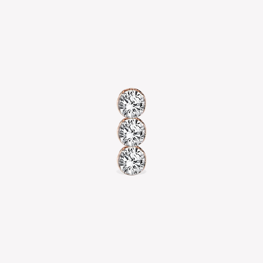 Trio Invisible Sabit Piercing