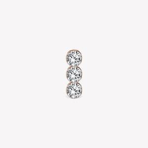 Trio Invisible Sabit Piercing