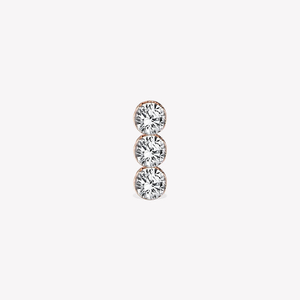 Trio Invisible Sabit Piercing