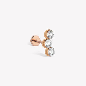 Trio Invisible Sabit Piercing