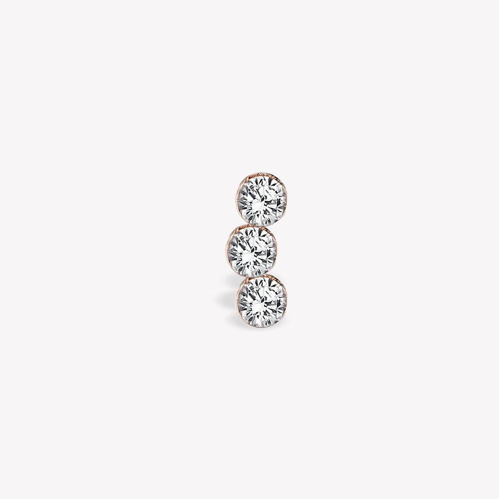 Trio Invisible Sabit Piercing