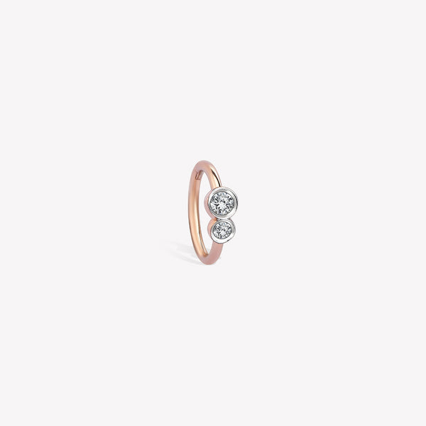 Solitaire Duo Halka Piercing