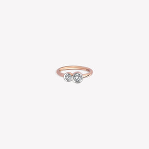 Solitaire Duo Halka Piercing