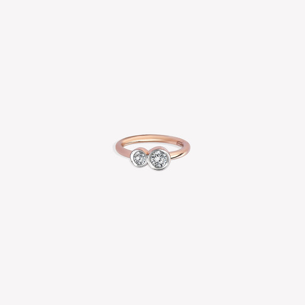 Solitaire Duo Halka Piercing