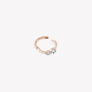 Solitaire Duo Halka Piercing