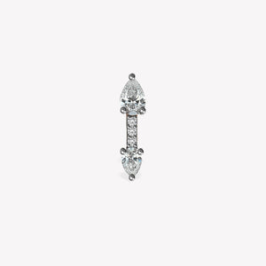 Teardrop Bar Sabit Piercing