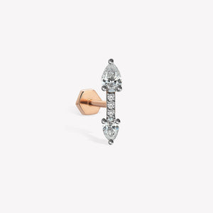 Teardrop Bar Sabit Piercing