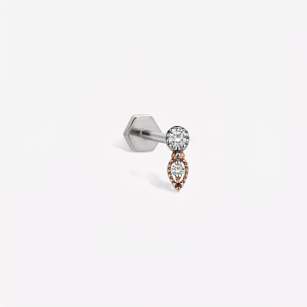 Droplet Solitaire Sallantılı Piercing