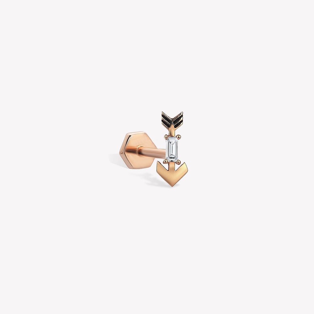 Arrow Baguette Piercing