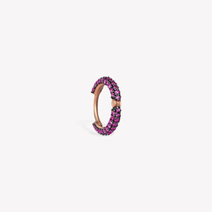 Pave Ruby Halka Piercing