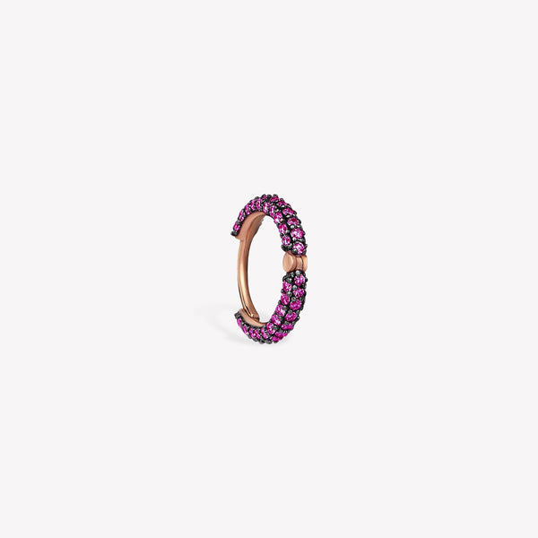 Pave Ruby Halka Piercing