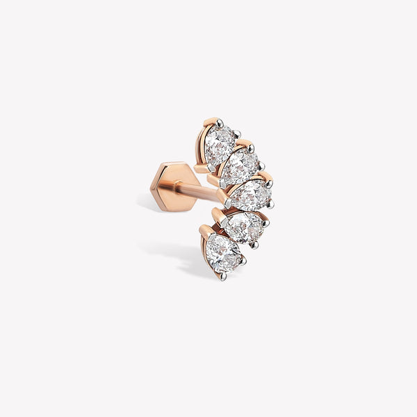 Quintet  Pear Sabit Piercing