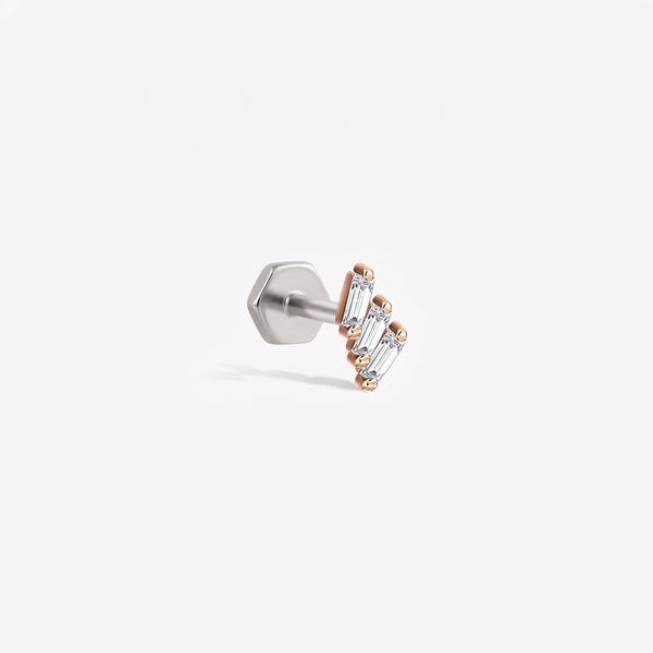 Shimmery Step Sabit Piercing