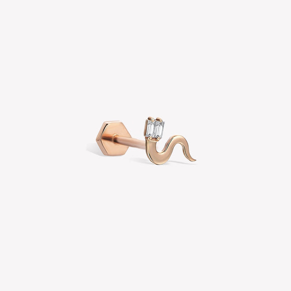 Shimmery Snake Sabit Piercing