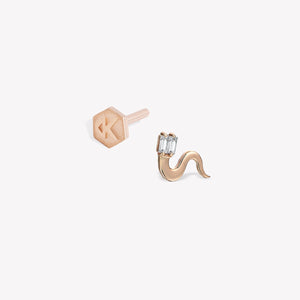 Shimmery Snake Sabit Piercing