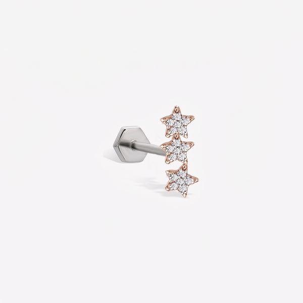 Trio Star Sabit Piercing