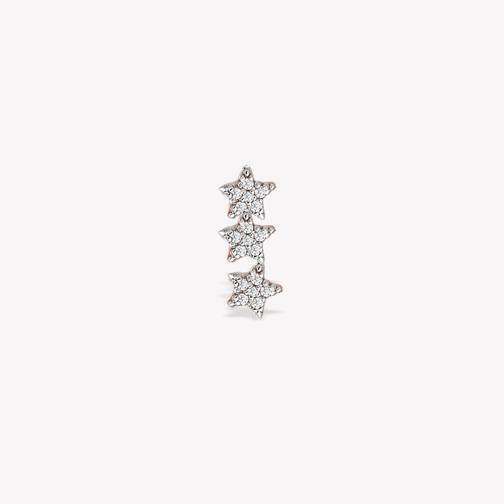 Trio Star Sabit Piercing
