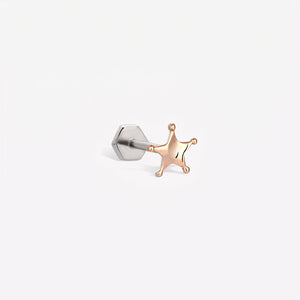 Simply Sheriff Star Sabit Piercing