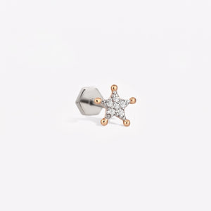 Sheriff Star Sabit Piercing