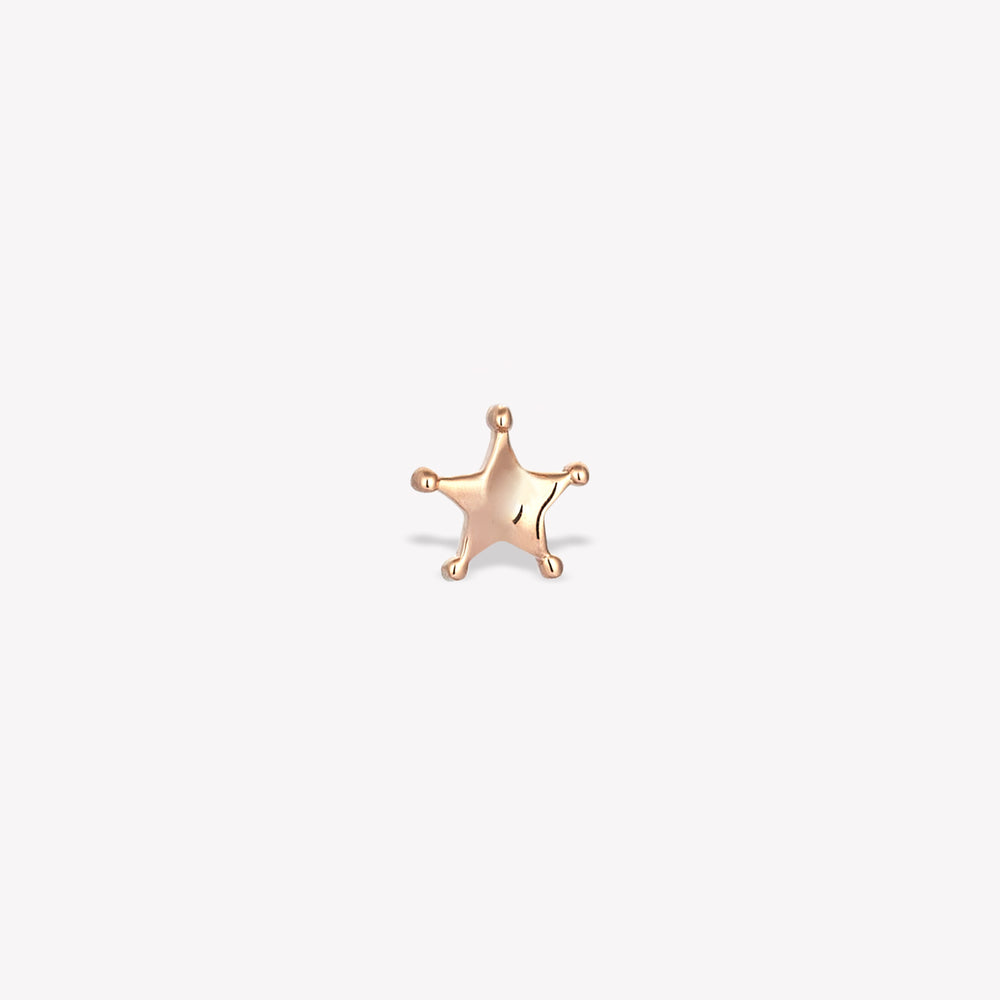 Simply Sheriff Star Sabit Piercing